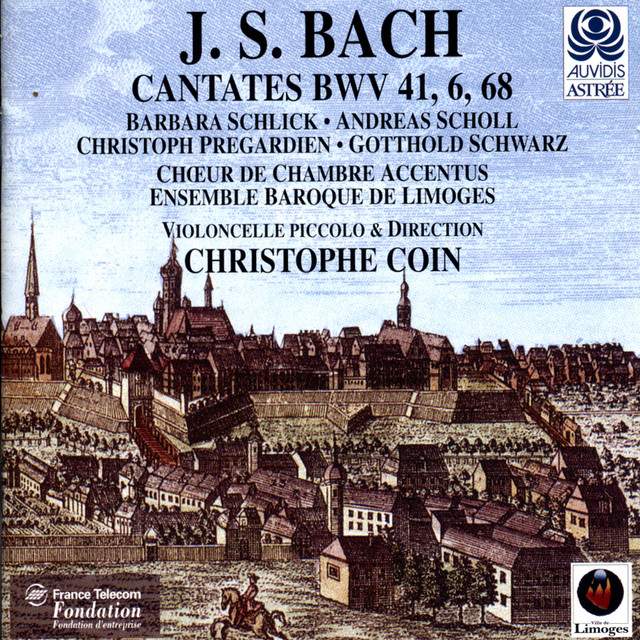 Bach: Cantates with violoncello piccolo, BWV 6, 41 & 68 cover art