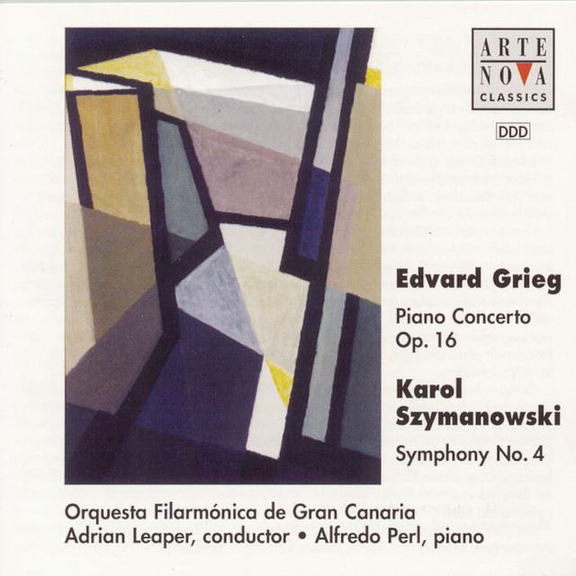 Grieg: Piano Concerto; Szymanowski: Symphony No. 4 "Symphonie concertante" cover art