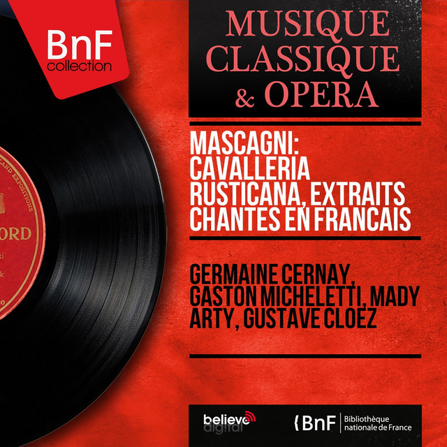 Mascagni: Cavalleria rusticana, extraits chantés en français (Mono Version) cover art