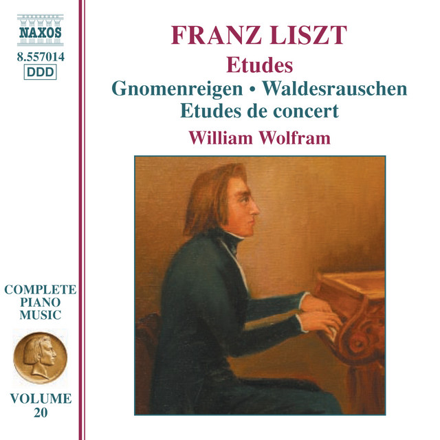 Liszt Complete Piano Music, Vol. 20: Gnomenreigen, Waldesrauschen & Études de concert cover