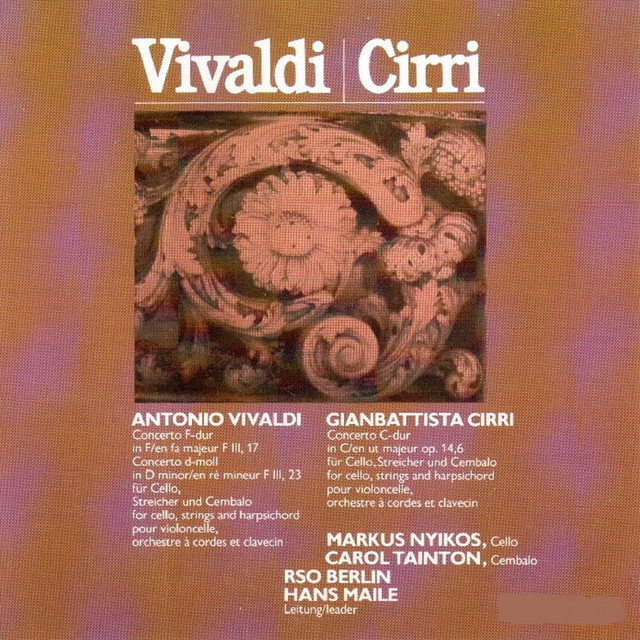 Concerto for Cello, Strings and Harpsichord in D Minor, RV 407: I. Allegro cover art