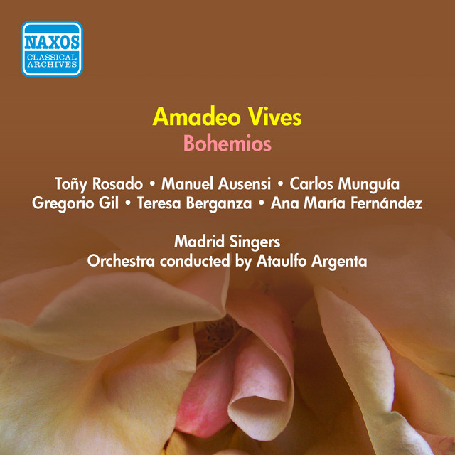 Vives, A.: Bohemios [Operetta] (Rosado, Berganza, Ausensi, Argenta) (1954) cover art