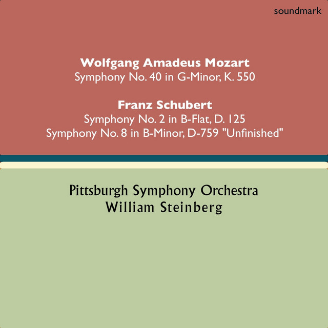 Wolfgang Amadeus Mozart: Symphony No. 40 in G-Minor, K. 550 - Franz Schubert: Symphony No. 2 in B-Flat, D. 125 & Symphony No. 8 in B-Minor, D. 779 "Unfinished" cover art