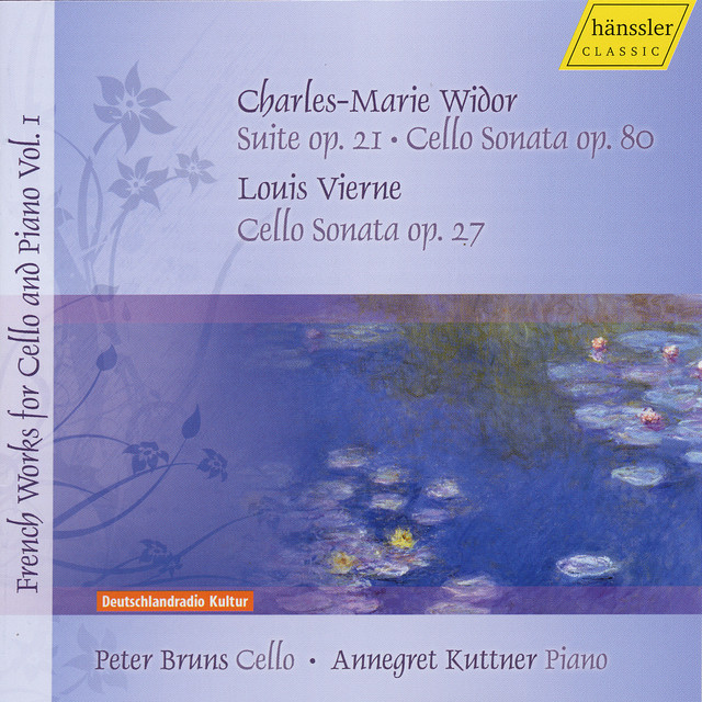 Widor, C.-M.: Cello Sonata / 3 Pieces / Vierne, L.: Cello Sonata (Bruns) (French Works for Cello and Piano, Vol. 1) cover art