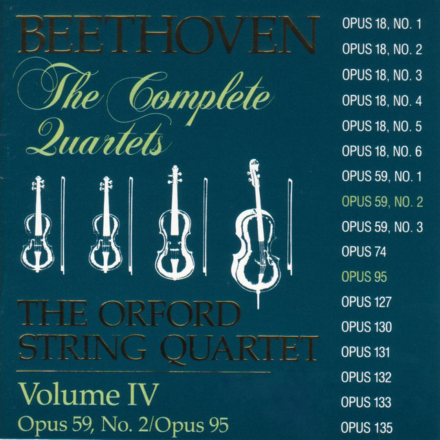 Beethoven: The Complete Quartets, Vol. 4