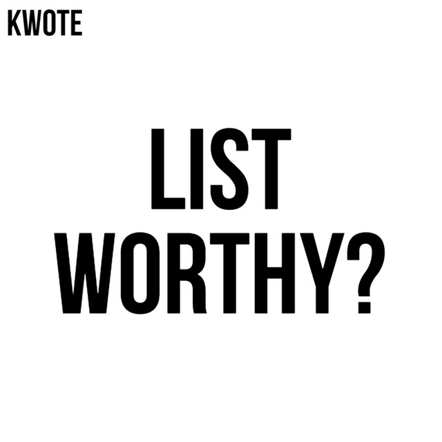 List Worthy? cover art