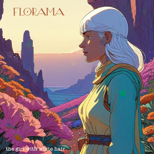 The girl with white hair cover art