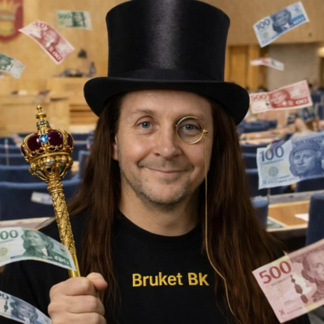 Den buffliga politikern cover