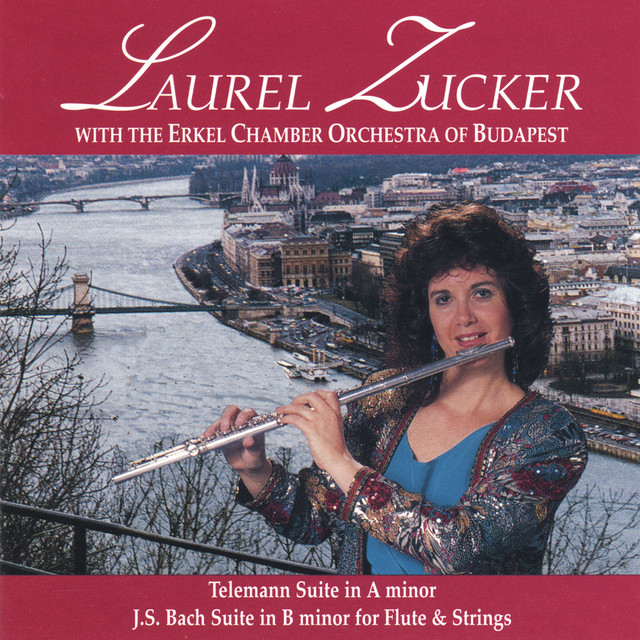Telemann suite in a minor, Bach Suite in B minor for flute and strings cover art