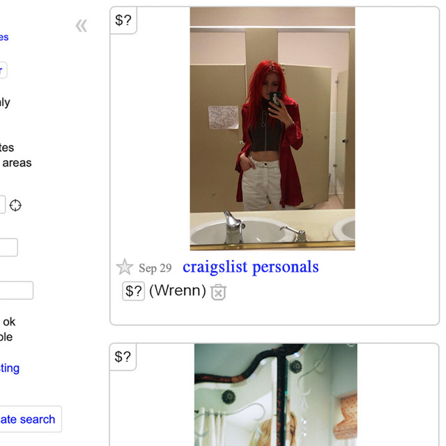 Capa de Craigslist Personals - WRENN