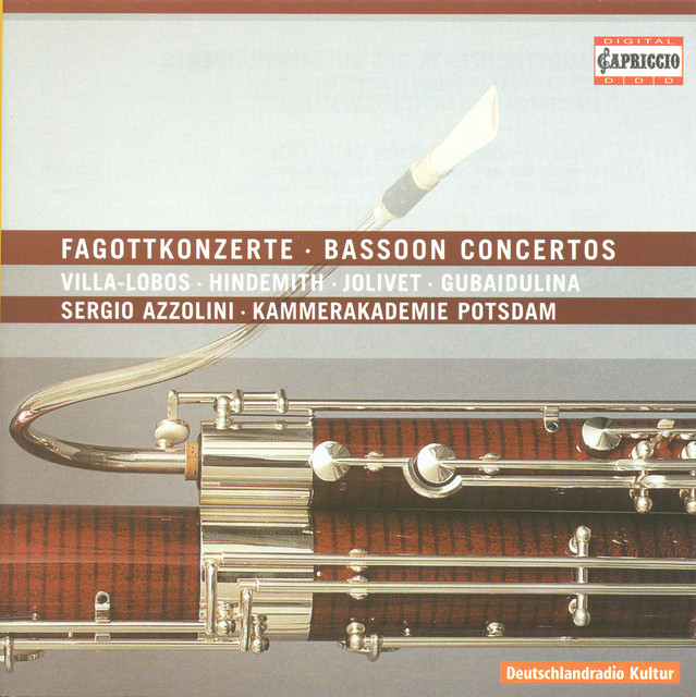 Bassoon Concertos (20Th Century) - Villa-Lobos, H. / Hindemith, P. / Jolivet, A. / Gubaidulina, S. cover art