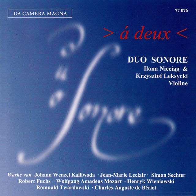 Á Deux: Music for 2 Violins cover art
