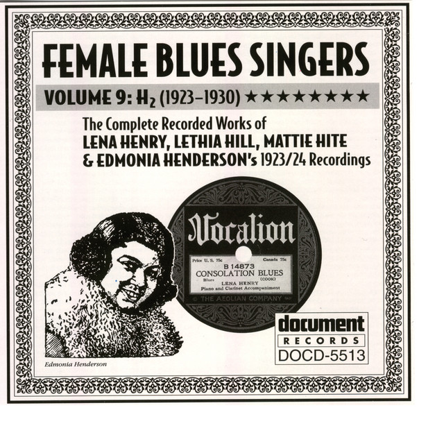 Female Blues Singers Vol. 9 H (1923-1930)