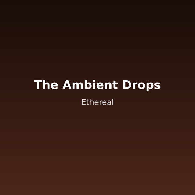 The Ambient Drops cover art