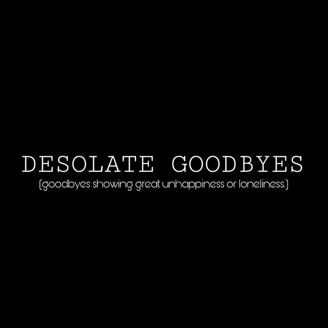 Desolate Goodbyes cover art