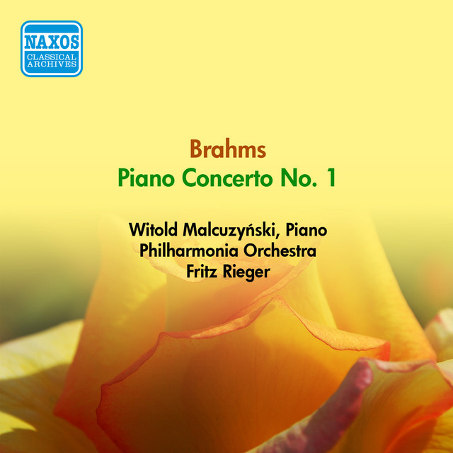 Brahms, J.: Piano Concerto No. 1 (Malcuzynski, Philharmonia Orchestra, Rieger) (1952) cover art