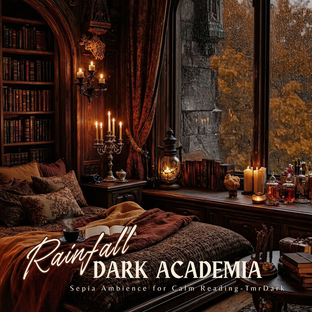 Dark Academia Rainfall – Sepia Ambience for Calm Reading cover art