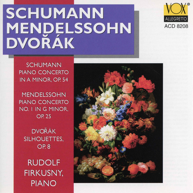Schumann & Mendelssohn: Piano Concertos - Dvořák: Silhouettes cover art