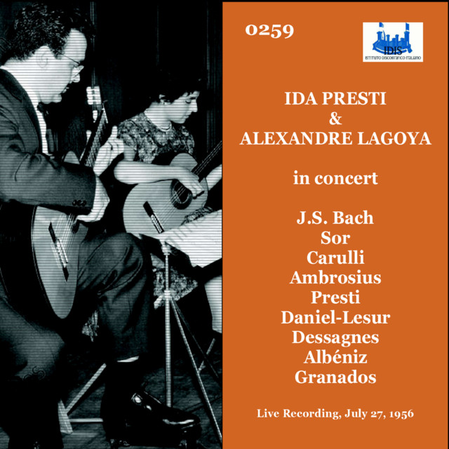 IDA PRESTI & ALEXANDRE LAGOYA (Live Recordings) cover art