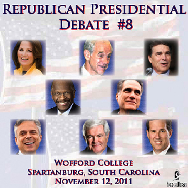 Republican Presidental Debate #8: Wofford College, Spartanburg, SC 11/12/2011 cover
