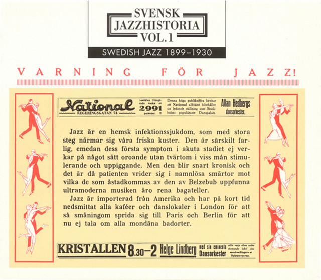 Svensk jazzhistoria vol. 1 (1899-1930) - Varning för jazz! cover