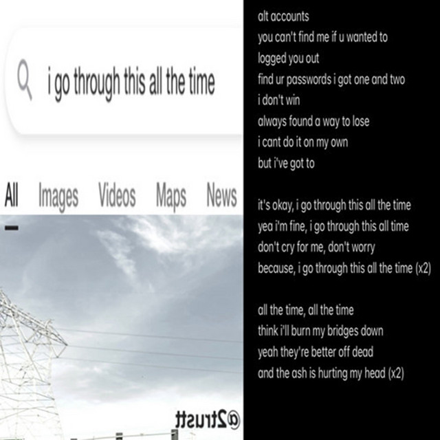 i go through this all the time cover art