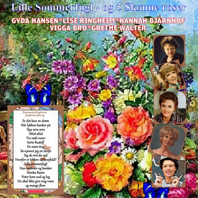 Lille Sommerfugl og 5 Skønne roser cover