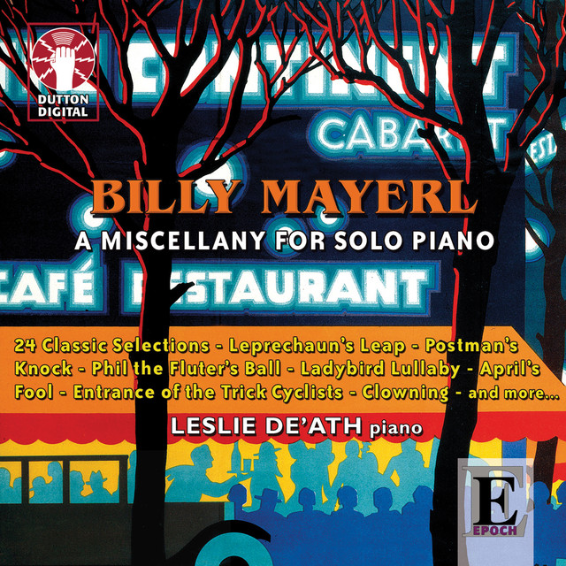 Billy Mayerl: a Miscellany for Solo Piano cover art