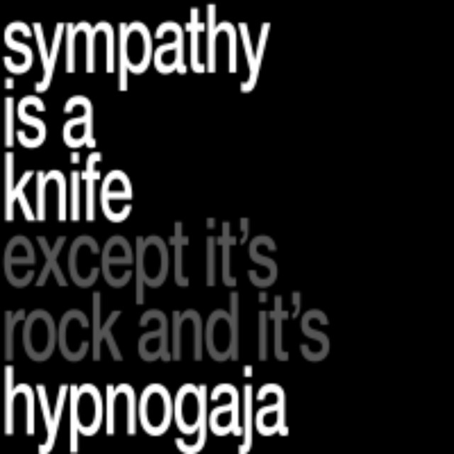 Sympathy is a knife cover