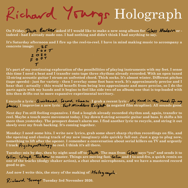 Holograph cover art