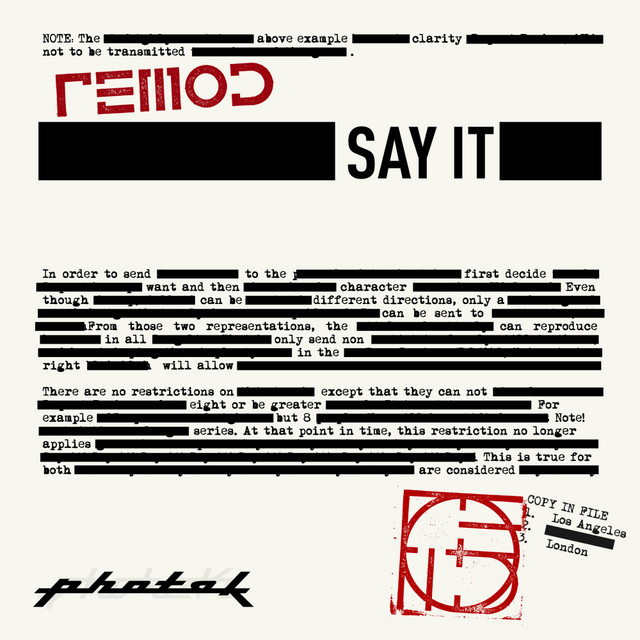 Say It artwork