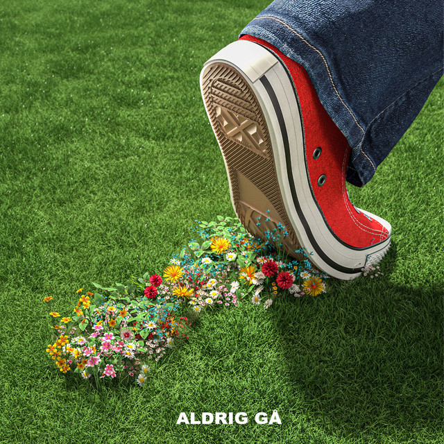 Aldrig gå cover art