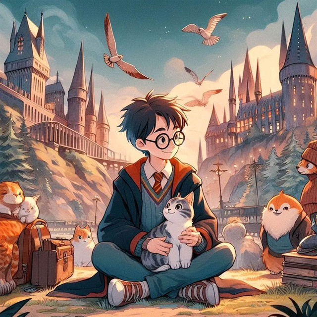Harry Potter lofi madness cover art