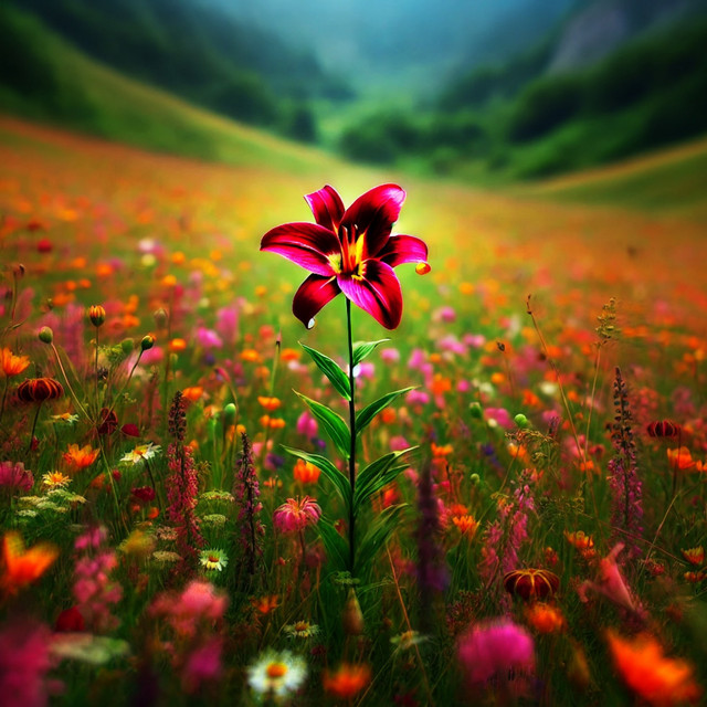 LILY IN THE FIELD