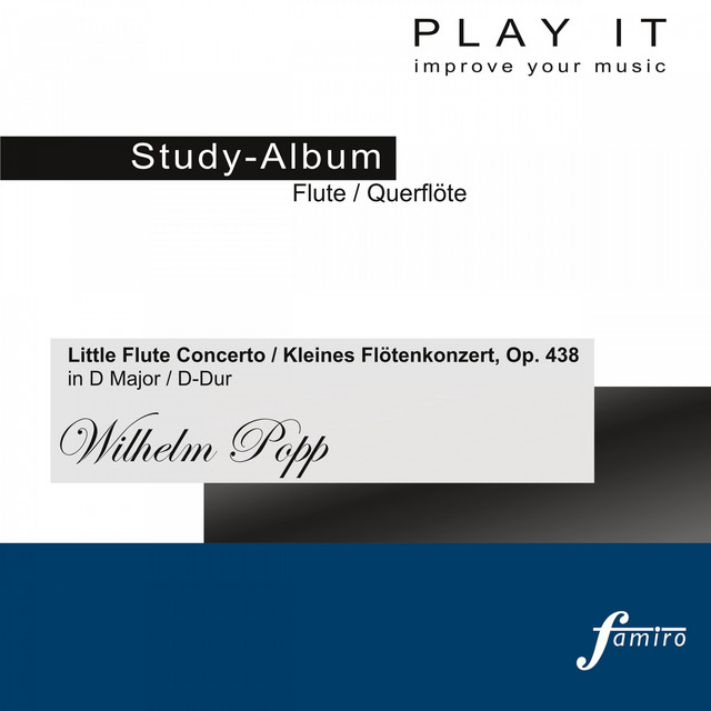 Play It - Study Album - Little Flute Concerto / Kleines Flötenkonzert, Op. 438 in D Major / D-Dur (Piano Accompaniment / Klavierbegleitung - A' = 443 Hz) cover art