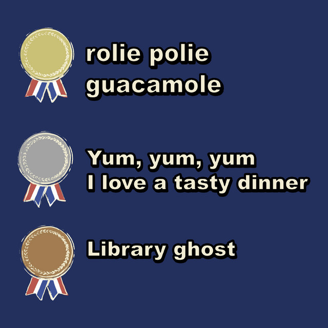 Yum Yum Yum I Love A Tasty Dinner - Library Ghost