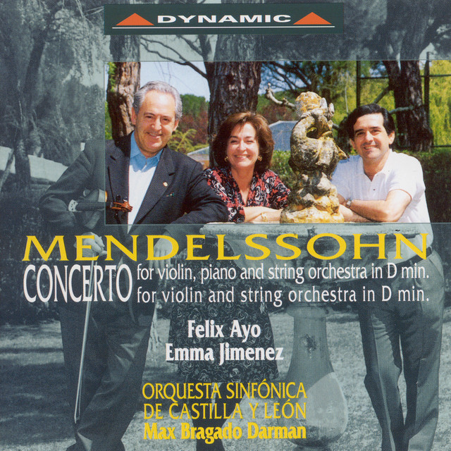 Mendelssohn, Felix: Violin Concerto in D Minor / Concerto for Violin and Piano cover art
