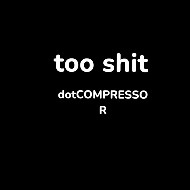 Too Shit cover art