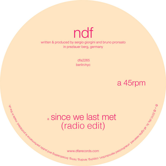 Since We Last Met (Radio Edit) cover