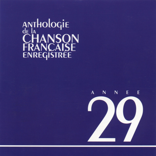 Anthologie De La Chanson Francaise 1929 cover