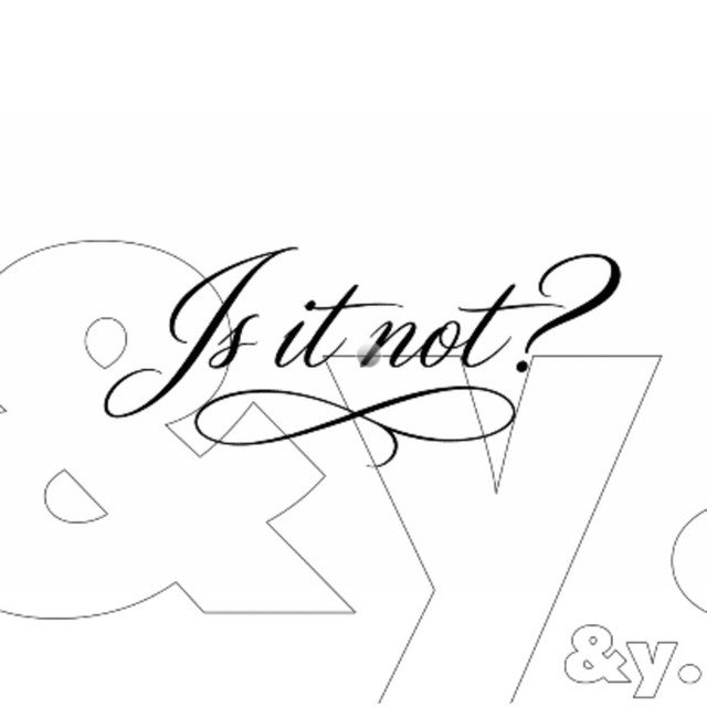 is it not? cover art