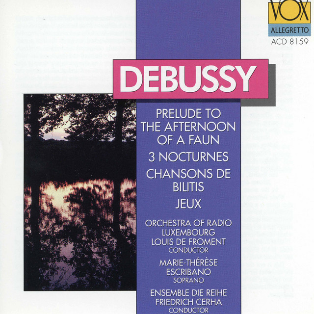 Debussy: Prélude à l'après-midi d'un faune, Music for Chansons de Bilitis, Jeux & Nocturnes cover art