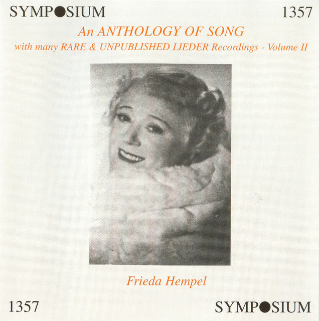 An Anthology of Song, Vol. 2 (1903-1935) cover