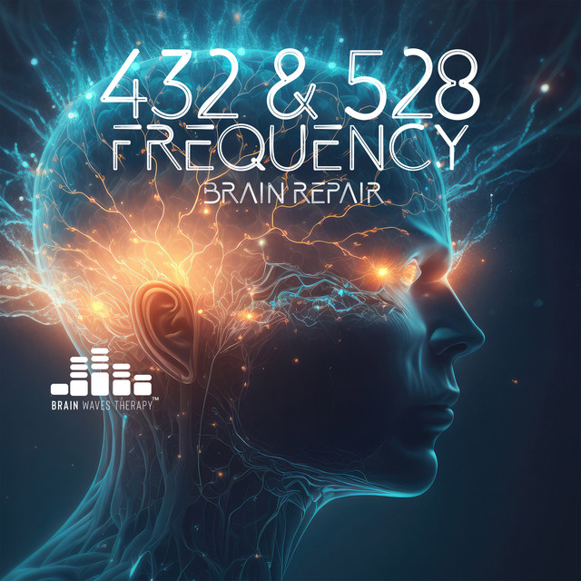 432 & 528 Frequency: Brain Repair – Healing Tones Reduce Stress, Anxiety, Migreine, Pain cover art