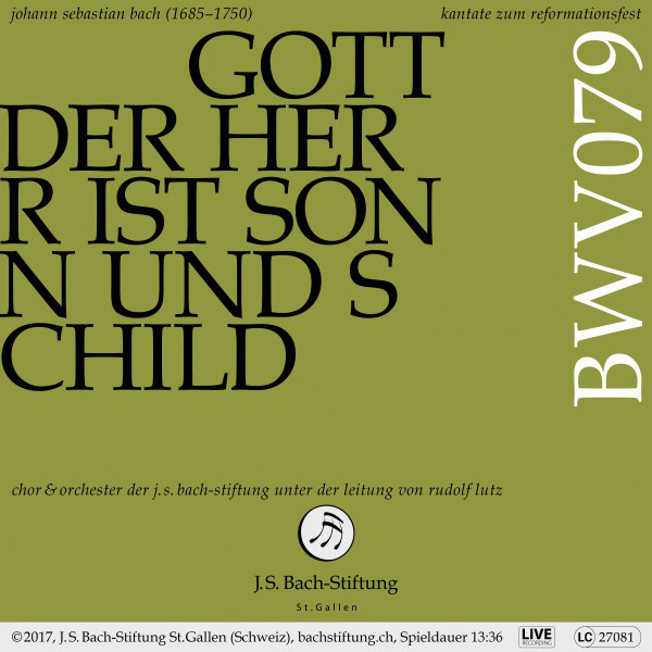 Bachkantate, BWV 79 - Gott der Herr ist Sonn und Schild (Live) cover art