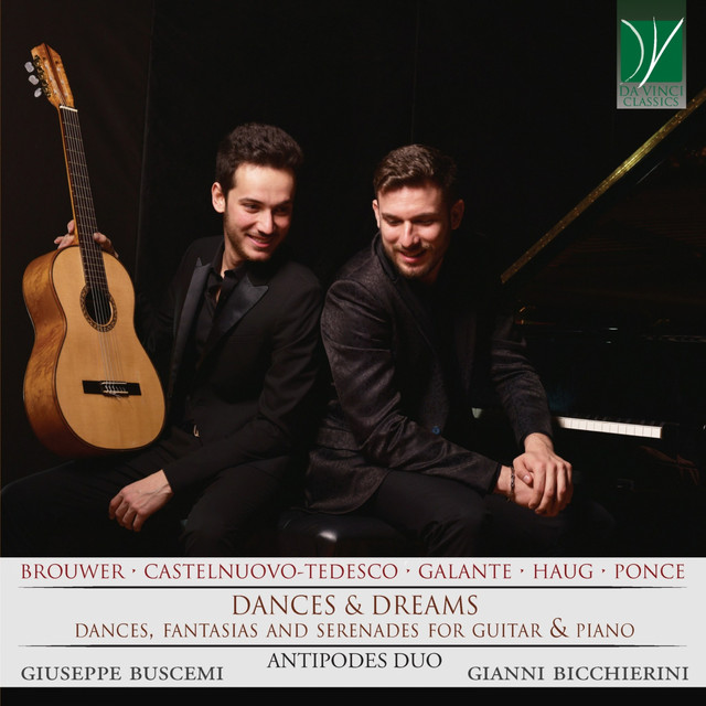 Ponce, Castelnuovo-Tedesco, Brouwer, Galante, Haug: Dances & Dreams (Dances, Fantasias and Serenades for Guitar & Piano) cover art