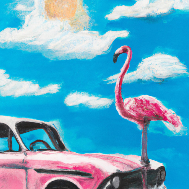 FLAMANT ROSE SOUS CIEL BLEU cover art