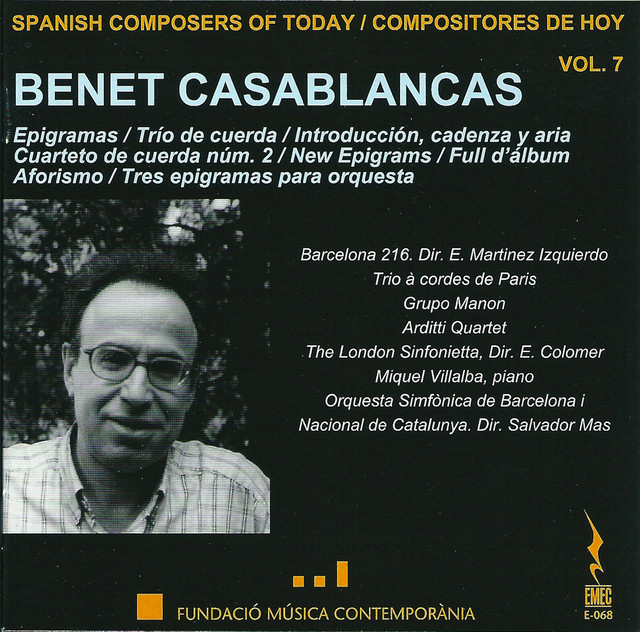Benet Casablancas (1956) cover