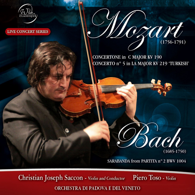 Mozart and Bach: Concertone, Concerto e sarabanda