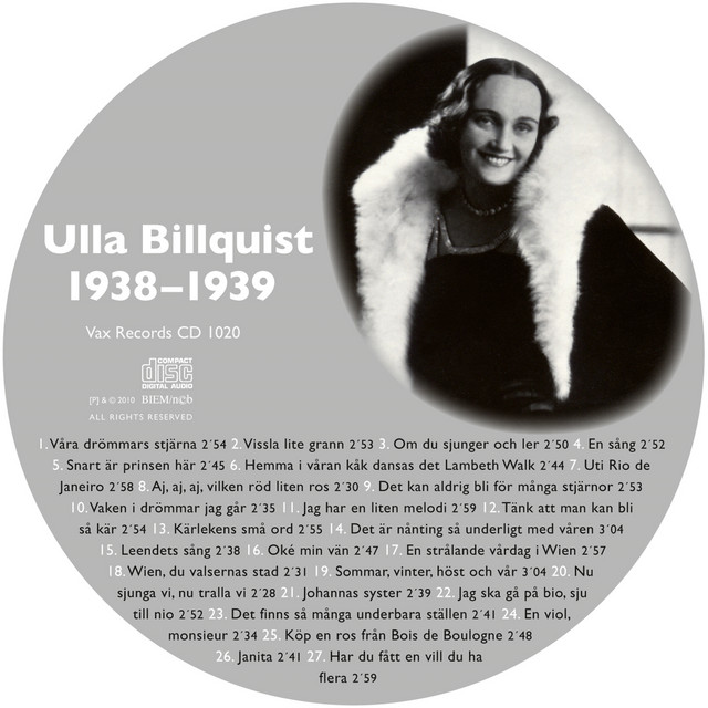 Den Kompletta Ulla Billquist 1938-1939 cover art
